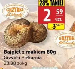 Bajgiel z makiem Grzybki Piekarnia