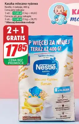Dino Kaszka mleczno-ryżowa banan Nestle kaszka oferta
