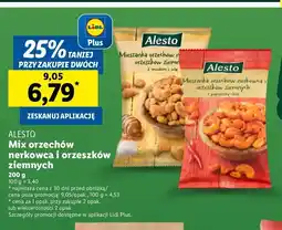 Lidl Mieszanka orzechów nerkowca i orzeszków ziemnych z papryczką chili Alesto oferta
