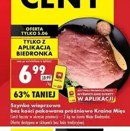 Biedronka Szynka wieprzowa bez kości Kraina Mięs oferta