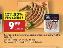 Biedronka Kiełbaski surowe białe cienkie Czas Na Grill oferta