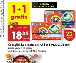 Biedronka Kapsułki do prania koloru Vizir All In One Pods oferta