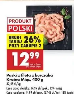 Biedronka Paski z fileta kurczaka Kraina Mięs oferta