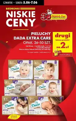 Biedronka Pieluchy 2 mini Dada Extra Care oferta