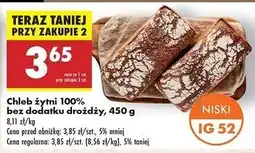 Biedronka Chleb żytni 100 % oferta