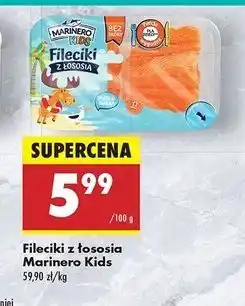 Biedronka Fileciki z łososia Marinero Kids oferta