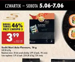 Biedronka Prażone liście alg morskich sushi nori Asia Flavours oferta