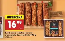 Biedronka Kiełbaski z cebulką i serem mozzarella Czas Na Grill oferta