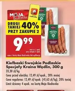 Biedronka Kiełbaski swojskie Kraina Wędlin Podlaskie Specjały oferta