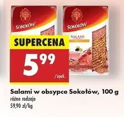 Biedronka Salami z cebulą Sokołów oferta