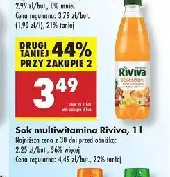 Biedronka Sok multiwitamina 100% Riviva oferta