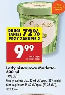 Biedronka Lody pistacja Marletto oferta