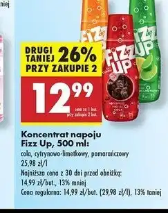 Biedronka Koncentrat napoju pomarańczowy Fizz Up oferta
