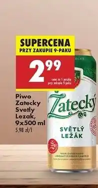 Biedronka Piwo Zatecky Svetly Lezak oferta