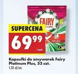 Biedronka Kapsułki do zmywarki regular Fairy Platinum Plus oferta