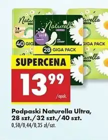 Biedronka Podpaski maxi Naturella Ultra oferta
