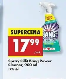 Biedronka Spray do czyszczenia czystość i dezynfekcja Cillit Bang Power Cleaner oferta