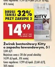 Biedronka Żwirek bentonitowy Kitty oferta