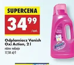 Biedronka Odplamiacz w płynie regular Vanish Oxi Action oferta