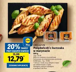 Lidl Polędwiczki z kurczaka w marynacie bbq Grill and fun oferta
