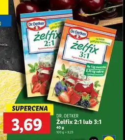 Lidl Żelfix 2:1 Dr. oetker oferta