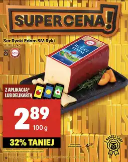 Delikatesy Centrum Ser Rycki Edam SM Ryki 100g oferta