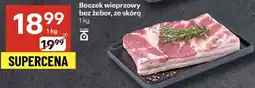 Delikatesy Centrum Boczek wieprzowy bez żeber, ze skórą 1kg Delikatesy Centrum oferta
