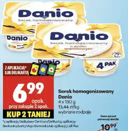 Delikatesy Centrum Serek homogenizowany Danio 4x130g oferta