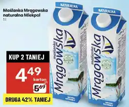 Delikatesy Centrum Maślanka Mrągowska naturalna Mlekpol 1l oferta