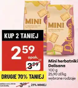 Delikatesy Centrum Mini herbatniki Delisana 100g oferta