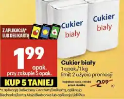 Delikatesy Centrum Cukier biały 1kg Delikatesy Centrum oferta