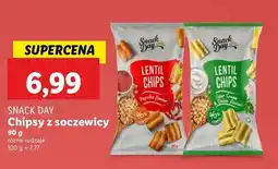 Lidl Chipsy z soczewicy sour cream & onion Snack day oferta