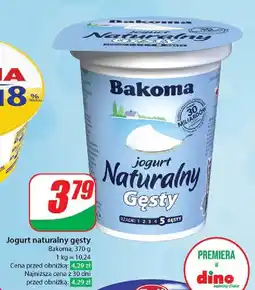 Dino Jogurt naturalny łagodny smak Bakoma naturalny oferta