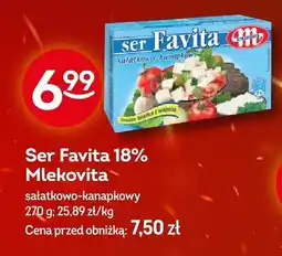 Żabka Ser Favita 18% Mlekovita 270g oferta
