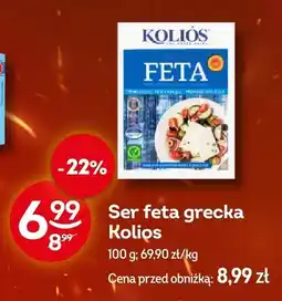 Żabka Ser feta grecka Kolios 100g oferta