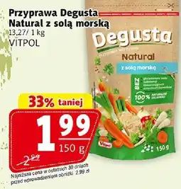 Prim Market Przyprawa Degusta Natural z solą morską 150 g VITPOL oferta