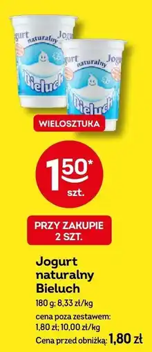 Żabka Jogurt naturalny Bieluch 180g oferta