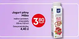 Żabka Jogurt pitny Milko malina z granatem, stracciatella 330ml oferta
