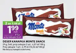 Stokrotka Deser kanapka Monte Snack 29 g Zott oferta