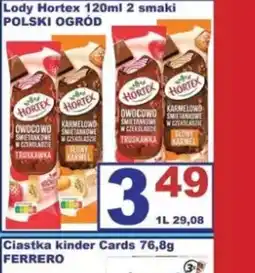 Delikatesy Justynka Lody Hortex oferta