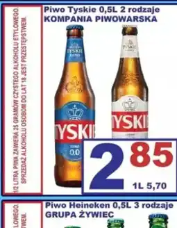 Delikatesy Justynka Piwo Tyskie oferta