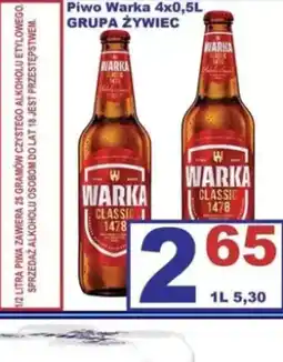 Delikatesy Justynka Piwo Warka oferta