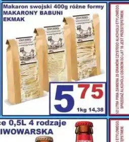 Delikatesy Justynka Makaron swojski Makarony Babuni oferta