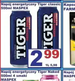 Delikatesy Justynka Napój energetyczny Tiger classic oferta