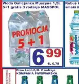 Delikatesy Justynka Woda Galicjanka Muszyna oferta