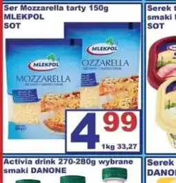 Delikatesy Justynka Ser Mozzarella tarty Mlekpol oferta