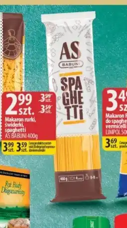 Delisso Delikatesy Makaron marki, świderki, spaghetti AS BABUNI oferta
