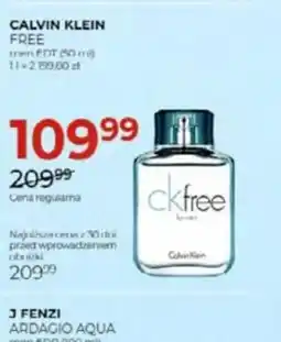Jawa Drogerie Calvin Klein Free oferta