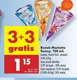 Biedronka Lody sunny creamy Marletto oferta