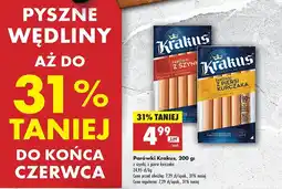 Biedronka Parówki z szynki Krakus animex oferta